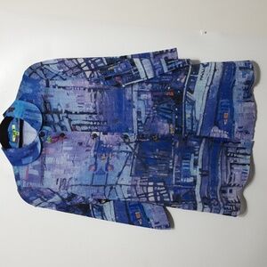 Trisha Tyler Women's S Cruise Roll Tab Sleeve Tunic/ Top